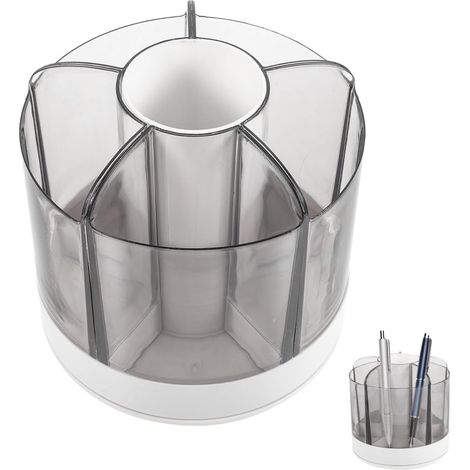 stylo rotatif grande capacité organiseur de bureau blanc