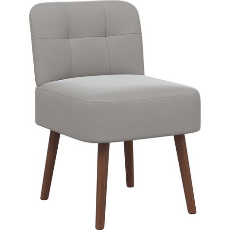 Slipper Chair Light Grey Velvet vidaXL (1/5)