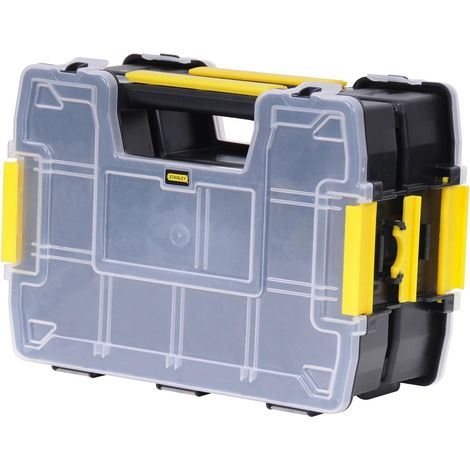 Sort master Organiseur Empilable - Dimensions: 29 x 13 x 21 cm - Fermeture Sécurisé - Couvercle en Plastique Renforcé - Possibilité de Combiné Plusieurs modules - Set de 2 Pièces Multicolore (1/5)