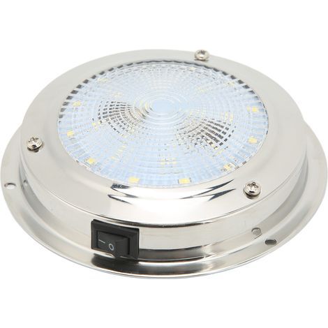 Plafonnier étanche IP65 pour camping-car, boîtier en acier inoxydable 316, alimentation CC 12-24 V, lampe de courtoisie marine (1/5)