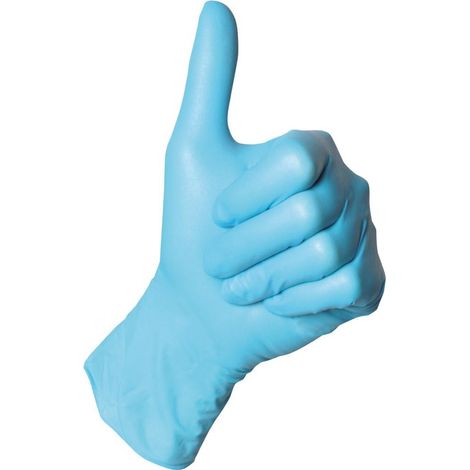 Feldtmann Sempermed Einweghandschuh Semperguard Nitril 0445 Gr. XL blau (1/2)