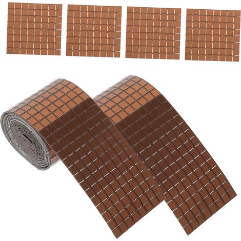Lot De 6 Autocollants Mosaïque Pour Carrelage Décoration Intérieure Mosaïque Murale Lisses Faciles À Nettoyer Aspect Vintage (1/5)