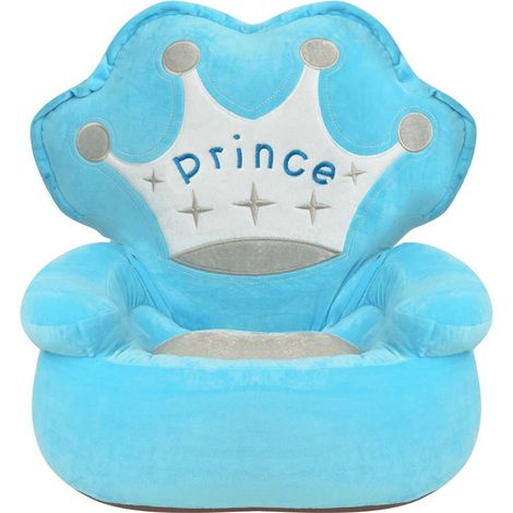 Maison Exclusive - Plyšové dětské křeslo Prince modré (1/3)