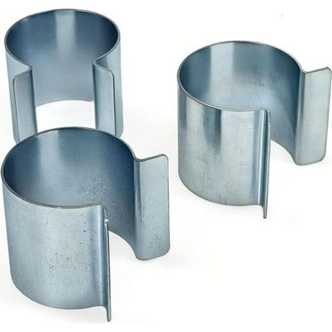Lot de 15 Clips Serre Tunnel Bache Dia 25mm Dia32 mm Metal Clips de Fixation Bache Serre Attache Serre Clips en Acier Galvanise (dia32mm)