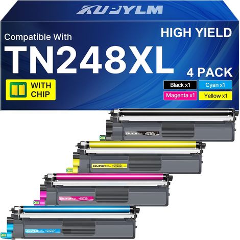 TN248XL TN248 Compatible pour Brother DCP-L3560CDW MFC-L3760CDW l3740CDWE (1/5)