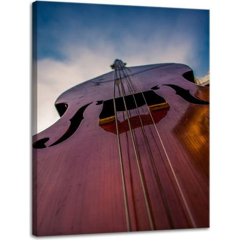 Leinwanddruck Musik Kontrabass 30x40 cm