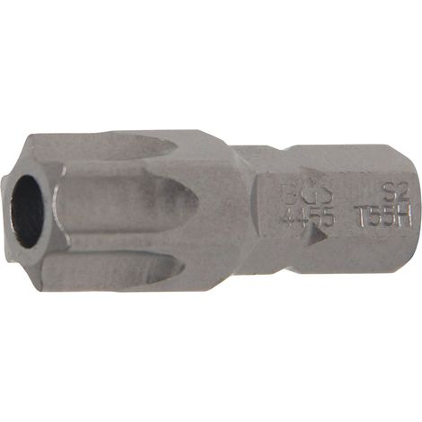 Punta  longitud 30 mm  entrada 8 mm (5/16")  perfil en T (para Torx) con perforación T55 (1/2)