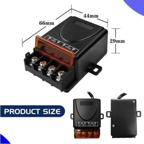 Interrupteur RF Sans Fil Étanche IP65 30A AC 110V 220V Pour Porte Roulante Pompe Équipement Électrique (1/3)