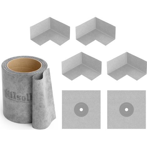 Isolbau Dichtset Bandset Dichtband 10m Dichtmanschetten Bad Dusche Innenecke (1/5)