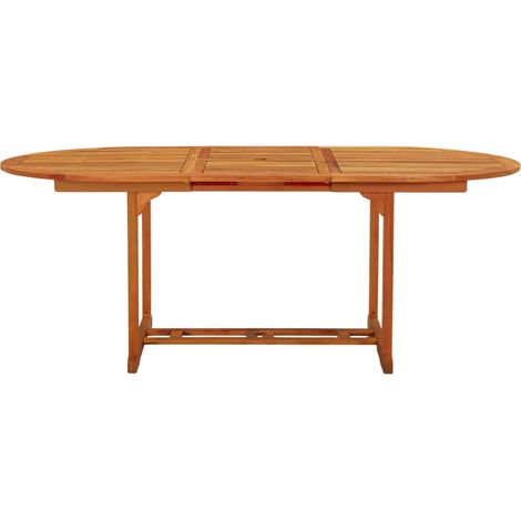 Maison Exclusive - Gartentisch 200x100x75 cm Massivholz Eukalyptu