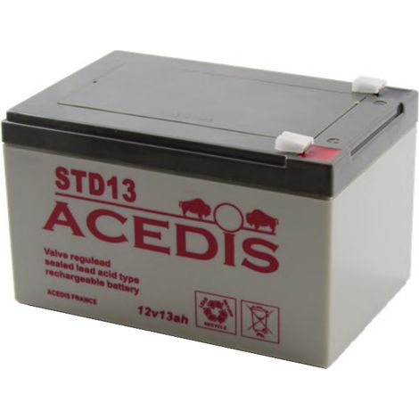 Batterie AGM étanche 12V 13.3Ah – Technologie sans entretien – Applications secours – Dimensions 151x98x101mm