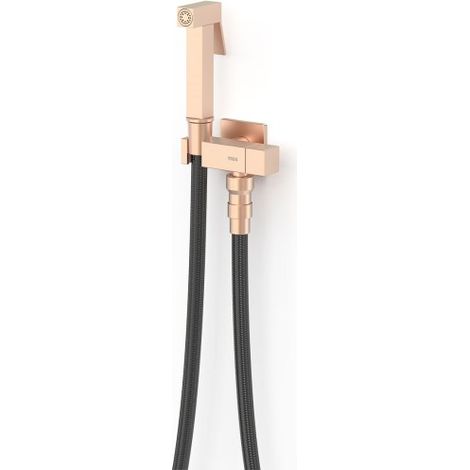 Mitigeur encastré avec douche pour WC Or Rose Mat 24K - TRES 24112351OPM