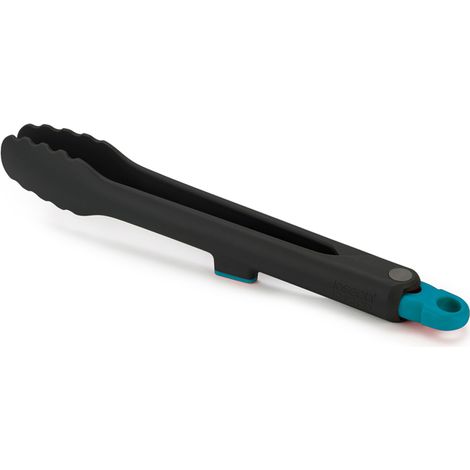 Pinzas Joseph Joseph Duo con cierre, diseño ergonómico y funcional, ideales para cocinar con facilidad y precisión, color negro elegante y práctico para tu cocina (1/5)
