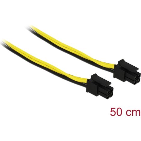 Delock Micro Fit 3.0 Cable de 4 pines macho a macho 50 cm