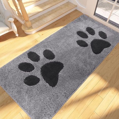 Fußmatte für den Innenbereich, 80 x 178 cm, rutschfest und maschinenwaschbar, weiche, saugfähige Fußmatte für Hunde, Eingang, Türbereich, Flur, Durchgang, Schlafzimmer (1/5)