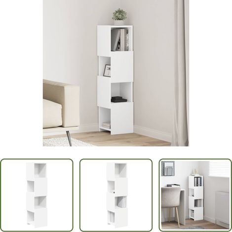 Eckregal Holz -  Eckschrank 25,5x25x102cm Holzwerkstoff (1/5)