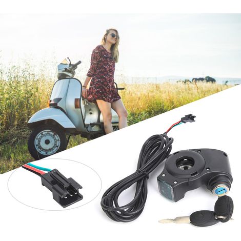 Écran de tension et verrouillage à clé pour commutateur d'accélérateur vélo électrique
