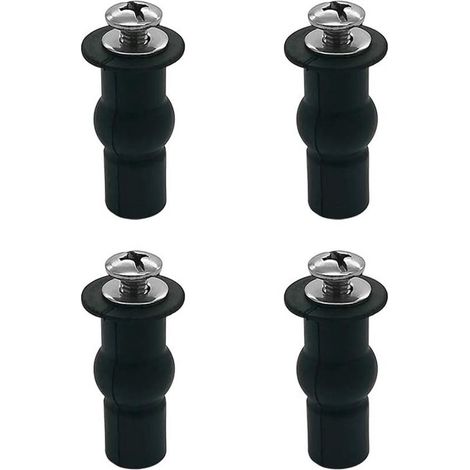 Tornillos para asiento de inodoro，2 pares，Tornillos universales para asiento de inodoro (1/5)