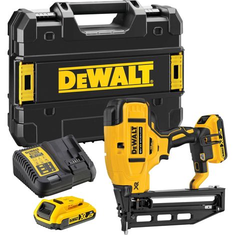 DeWALT - Clavadora AKU 18V 32-64 mm, 2x batería 2.0 Ah XR, cargador DCN662D2 (1/3)