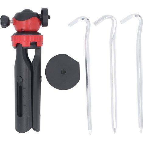 Tripod Mounting Kit with Adapter - Aluminum Alloy Base, Adjustable Height (Black) (1/5)