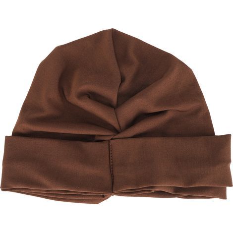 Elastischer Haarturban für Damen – Chemotherapie-Schutz – Muslimisches religiöses Accessoire – Kaffeebraun (1/5)