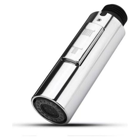Tête de robinet de cuisine de rechange, douchette extractible pour un nettoyage efficace, installation facile, durable et résistante aux rayures, finition nickel brossé (1/5)