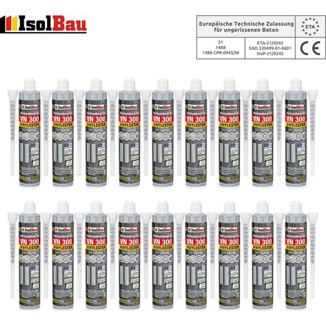 Verbundmörtel 18 x VN 300ml Injektionsmörtel 36 x Statikmischer ETA Zulassung (1/5)