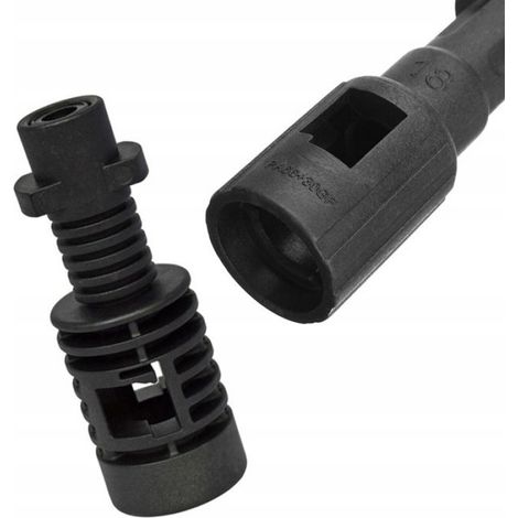 Adaptateur Haute Pression Bayonet K - Pour Nettoyeurs Kärcher et Anciens Accessoires Bosch - Plastique Noir - 1 Pièce (1/3)