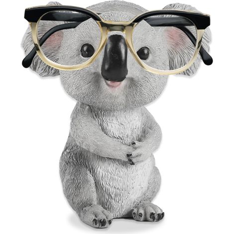 Soporte para gafas con forma de koala de Moptrek, divertido soporte para gafas, accesorio para la decoración del hogar y la oficina. (1/5)