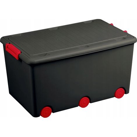 tega-baby Contenitore per giocattoli moderno colore grafite (1/2)