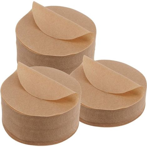 Jhubersproducts - Carta da forno per pressa per hamburger - Fogli di carta antiaderenti rotondi - 11 cm - 500 fogli - Perfetta per cuocere e avvolgere - Qualità Pergamena (1/5)