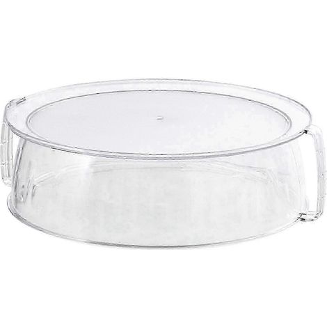 Couvercle en verre haut pour micro-ondes avec poignée, anti-éclaboussures, idéal pour réchauffer les pâtes et les restes. (1/5)