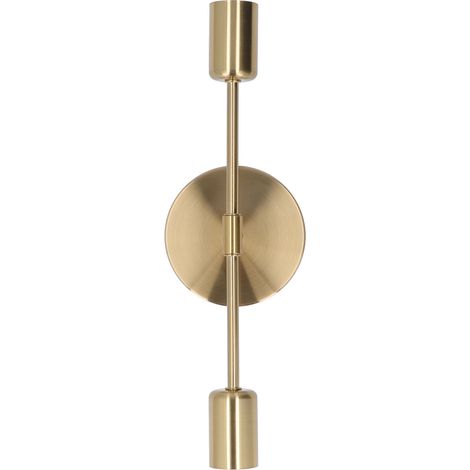 Douille double pour applique murale E27/E26, antirouille, style vintage, couleur or, 85-265 V, idéale pour salon et salle de bain.