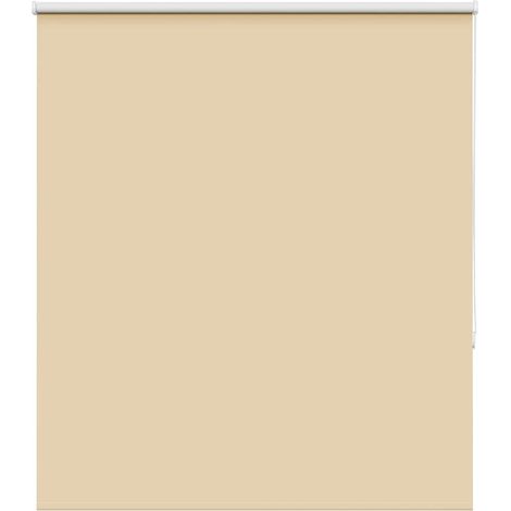 Verdunkelungsrollo Beige 130x150 cm Stoffbreite 126,6 cm