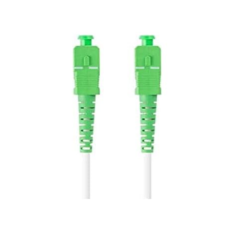 Lanberg SM SC/APC-SC/APC Simplex-Glasfaser-Patchkabel 3,0 mm G657B3 20 m weiß