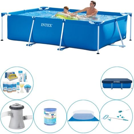 Intex Piscine Tubulaire Rectangulaire - 260x160x65 cm - 6-pièces S21115 (1/5)
