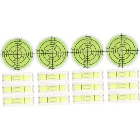 Cadres Carrés 16 Pièces Petit Niveau à Bulle Niveau De Poche Outil De Nivellement Niveaux à Bulle Circulaires Niveaux à Bulle De Caméra Une Seule Ligne Instrument De Mesure Abdos
