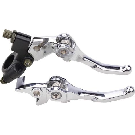 Ensemble de leviers de frein et d'embrayage haute performance pour guidon, remplacement pour motos tout-terrain 50cc, 70cc, 90cc, 110cc et 125cc, type B (1/5)