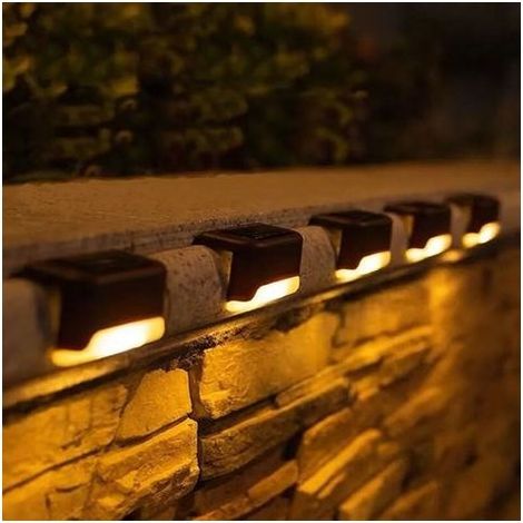 TAISHENGDA – 16er-Pack wasserdichte LED-Solarleuchten – Warmweiß – IP44 – Für Treppen und Wege – Einfache Installation – Wetterfestes ABS (1/5)