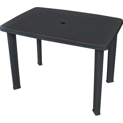 Maison Exclusive - Gartentisch Anthrazit 101x68x72 cm Kunststoff (1/5)