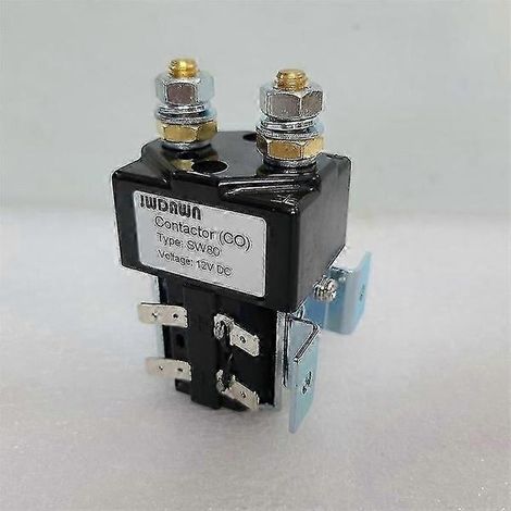 Remplace le contacteur Albright SW80 12 V 24 V 36 V 48 V 60 V 72 V 80 V électrique. Compatible avec les chariots élévateurs, gerbeurs et transpalettes.