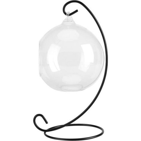 Vase Suspendu - - Grand Terrarium - Verre Borosilicaté - Cadre en Fer - Design Contemporain (1/3)