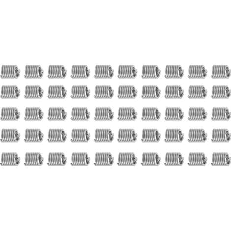 50 Stück Gewindeeinsätze (US-Einheiten) für Schraubenbuchsen, Gewindereparaturwerkzeug 1/4 Zoll-202D (1/5)