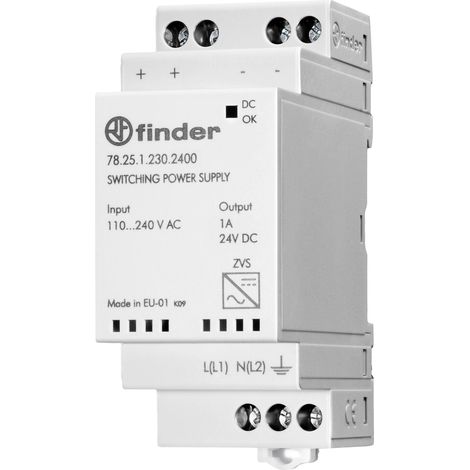Finder 78.25.1.230.2400 Hutschienen-Netzteil (DIN-Rail) 24 V/DC 1 A 25 W Inhalt 1 St.