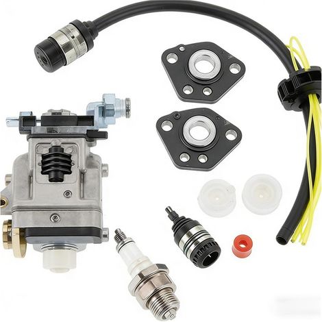 Kit carburateur et bougie pour débroussailleuse/coupe-bordures 40-5 (moteur 4 temps) – Pièces de rechange et accessoires universels (9 pièces, type B)