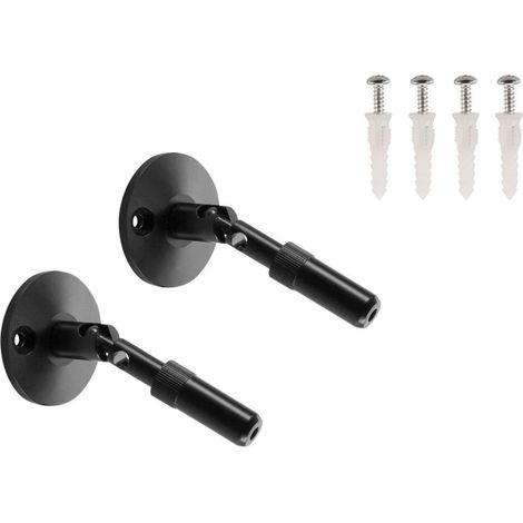 Systèmes câble tendu TENSEO support mural 10 cm intérieur pour câble tendu T.B.T noir 2 pièces - SLV 186310 (1/2)