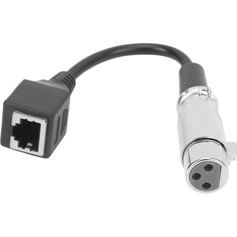 Câble Adaptateur RJ45 Vers XLR Femelle Vers Femelle Pour Contrôleur LED Signal Stable 15cm (1/5)