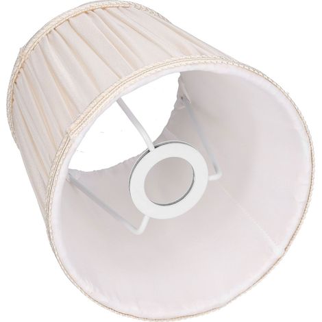 Abat-jour en tissu décoratif moderne pour lampe de table, compatible avec ampoules E14, couleur abricot (1/5)