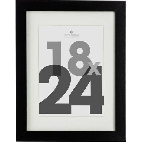 Fotorahmen Lise - Glas - schwarz - 18x24 cm
