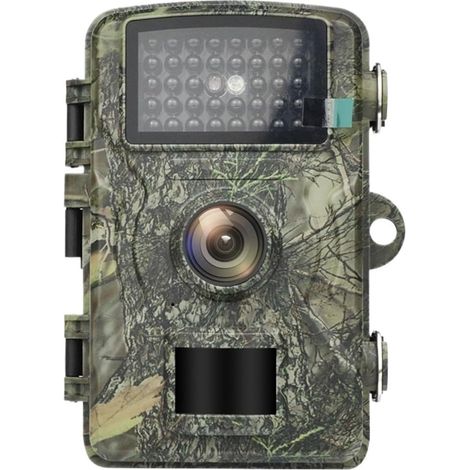 Caméra Faune Sauvage Caméra De Chasse, Machine sur Le Terrain, HD Adaptée À La Surveillance Sécurité du Camping en Plein Air, Étanche IP66 Surveillance Fiable Précise(DL001 None Card) (1/5)